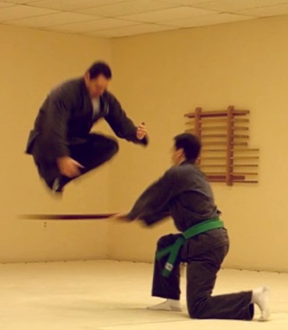 leaping